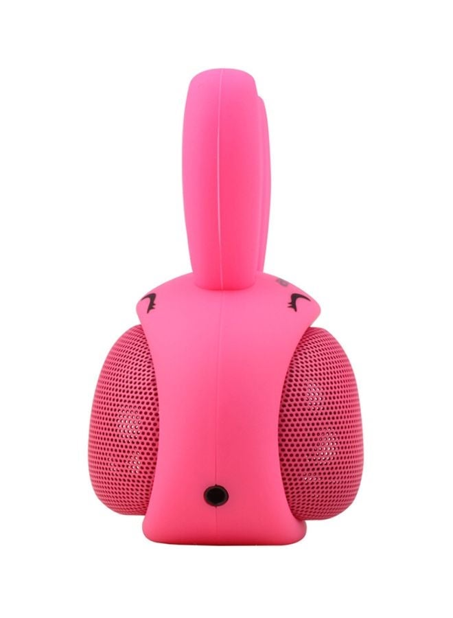 NIBEMINENT Rabbit Wireless Bluetooth Speaker With Mic Pink  - Image 2
