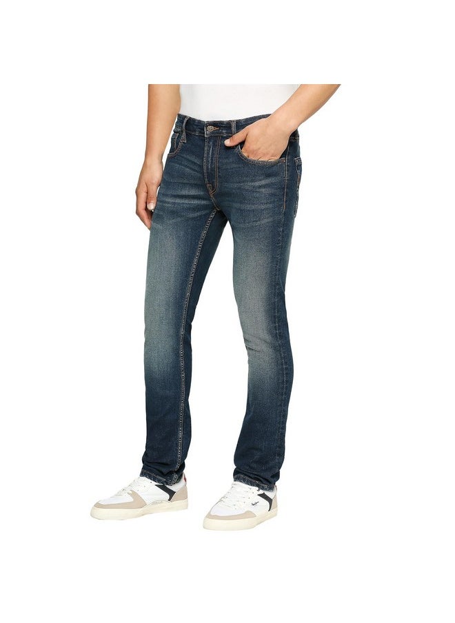 Pepe Jeans - Pepe Jeans Men's Slim Jeans (PM207541Q033_Dark Used_Mid Indigo Blue - Image 1