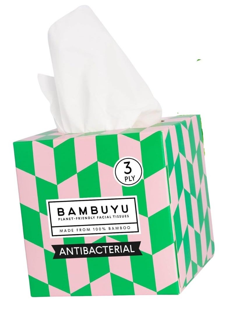 Bambuyu Bamboo 3 Ply Facial Tissues Cubes 65 Sheets Pack of 1 - Image 1