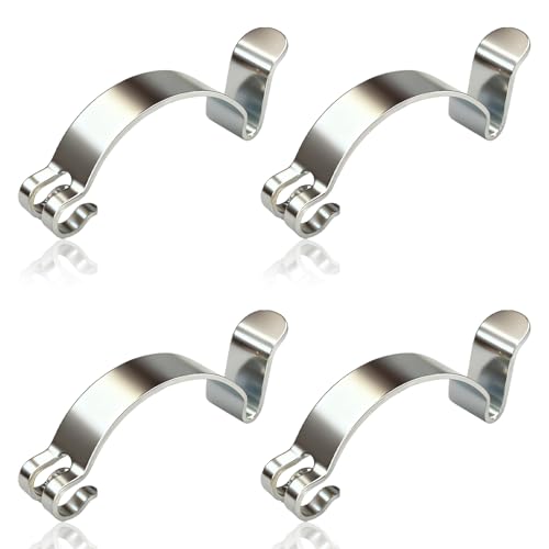 Eponcia Air Filter Clips 4PCS Air Filter Box Clips Heavy Duty Metal Steel Cleaning Filter Box Lid Housing Cover Clip for Fastening Connections Cleaner Clamp Spring Replacement Parts Car Accessories - Image 1