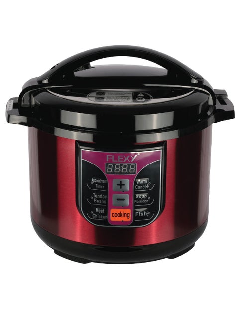 Electric Pressure Cooker with Smart Program Features | Slow Cooker, Steamer & Warmer (Elegant Red)