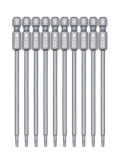 NIBEMINENT 10-Piece Security Torx Bit Set Grey  - Image 1