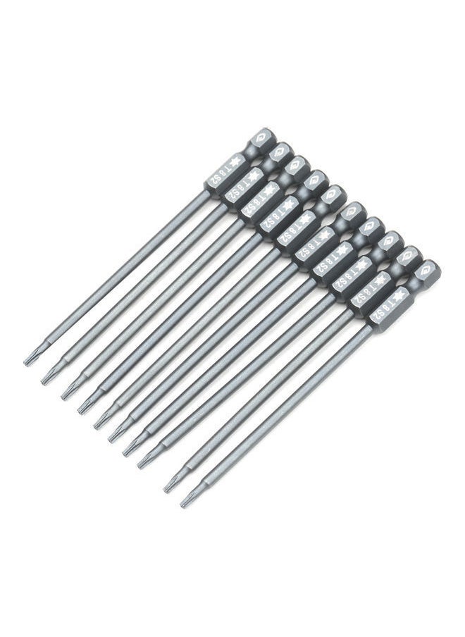 NIBEMINENT - 10-Piece Security Torx Bit Set Grey - Image 1