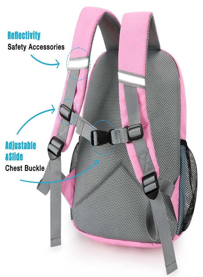 STEAMEDBUN Little Kids Backpack for Boys Toddler School Bag Girls, Pink&yellow Blue, Small - 15"H, Colorful - Image 5