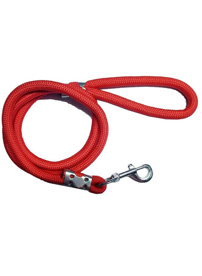 حزام صدر للكلاب مبطن من النايلون المتين وقابل للتعديل مقاس 1.25 بوصة وحبل مقود مقاس 12 مم للكلاب الكبيرة (أحمر) - Image 2