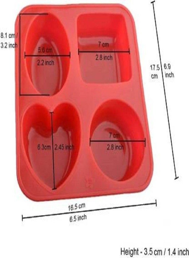 KITCHOOK Silicone Chocolate Mould 4 (Pack of 1) AJ 327 - Image 4