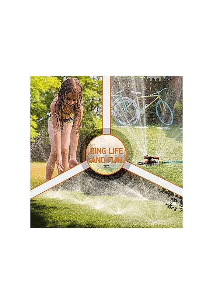 AQ AQSON AQSON 360 Degree Rotating Garden Sprinkler with Adjustable Arms and Quick Connect Adapter - Image 5