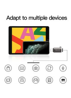 Yesido Yesido GS14 Lightning to USB OTG Adapter Original USB 3.0 Chips Aluminum Alloy Shell for Fast Data Transfer- Black  - Image 4