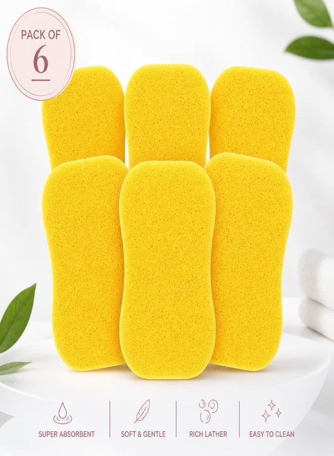 Fabskin Facial Cleansing Sponge Pack of 6 - Soft Sponge for Face Pack, Wax Powder & Makeup Removal, Reusable Skin Care - Image 2