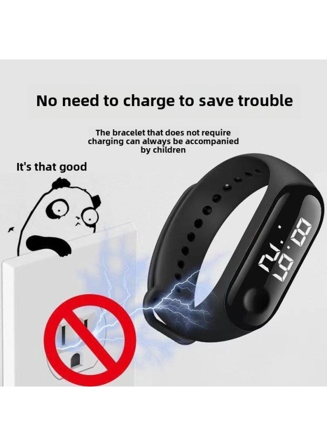 [Sports Bracelet] Watch Waterproof Anti-drop LED Luminous Display Couples Universal Bracelet Touch Screen Simple Portable-Color:Sports Bracelet  - Image 2
