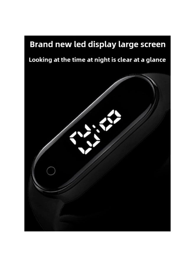 [Sports Bracelet] Watch Waterproof Anti-drop LED Luminous Display Couples Universal Bracelet Touch Screen Simple Portable-Color:Sports Bracelet  - Image 5