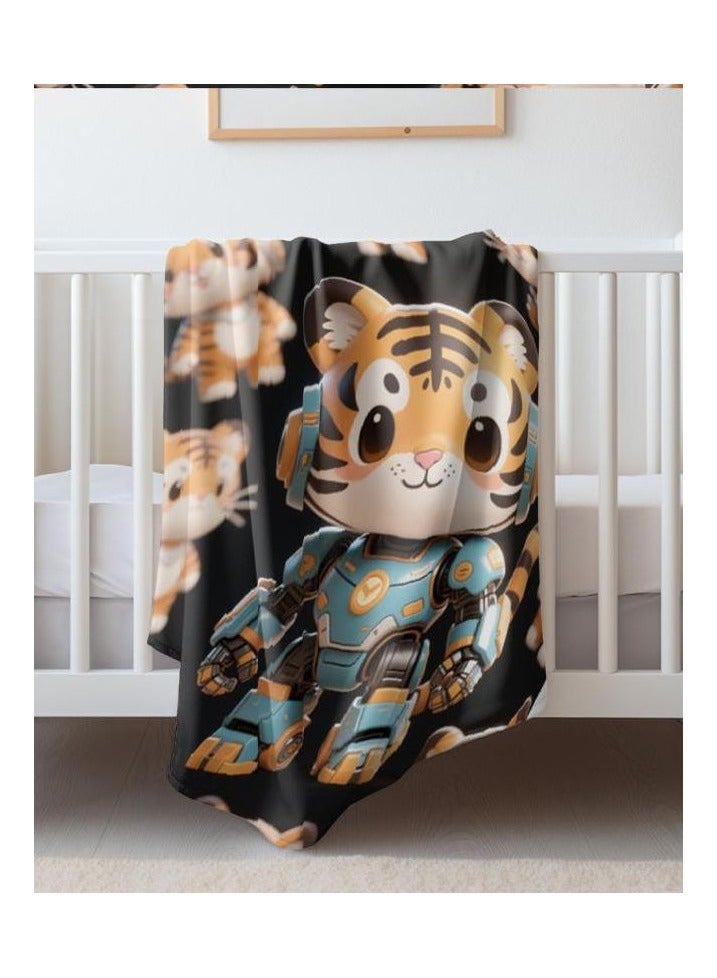 general Children's or student cartoon flannel thin blanket (warm and comfortable, suitable for sleep, games) 100cm*150cm - 194 - Image 1
