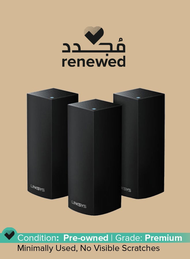 لينكسيس مُجدد - نظام شبكة منزلية فيلوب ثلاثي النطاق من 3 قطع أسود - Image 1