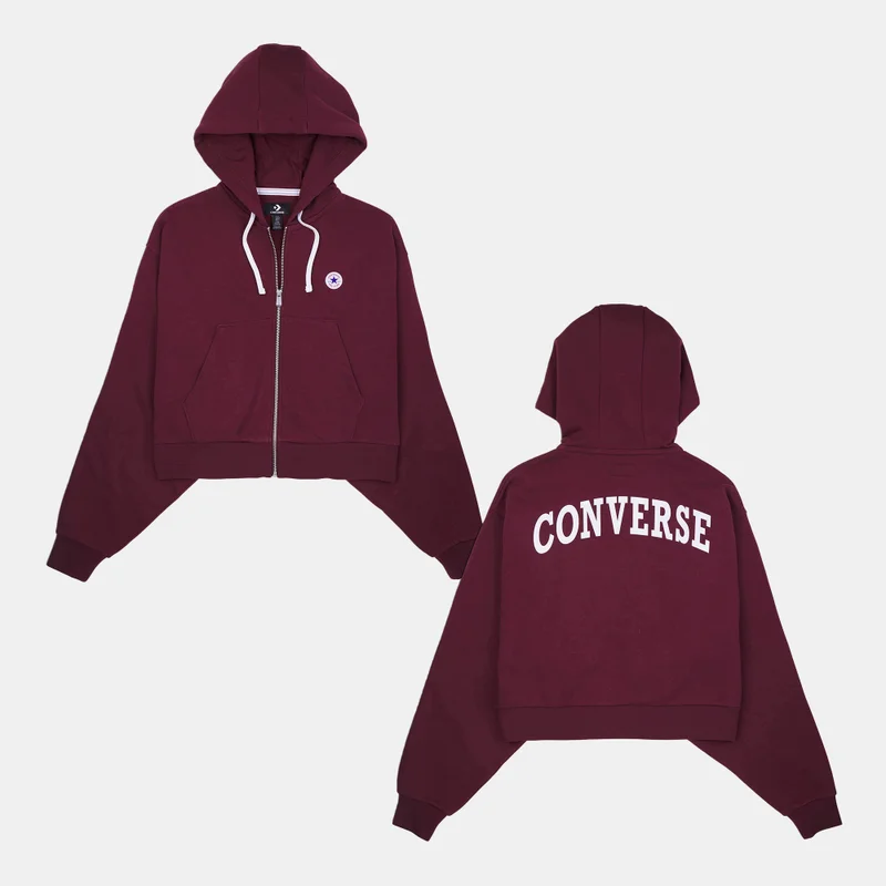 CONVERSE Women's Retro Chuck Taylor Full-Zip Hoodie