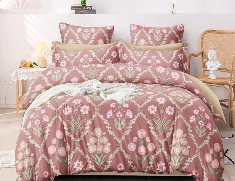 Laying Style™1 Reversible Comforter Super King size108 x 108 Both Side Same Print 1 Bedsheet King Size 108 * 108 inches with 2 Pillow Cover (Comforter with Bedsheet) - Image 2