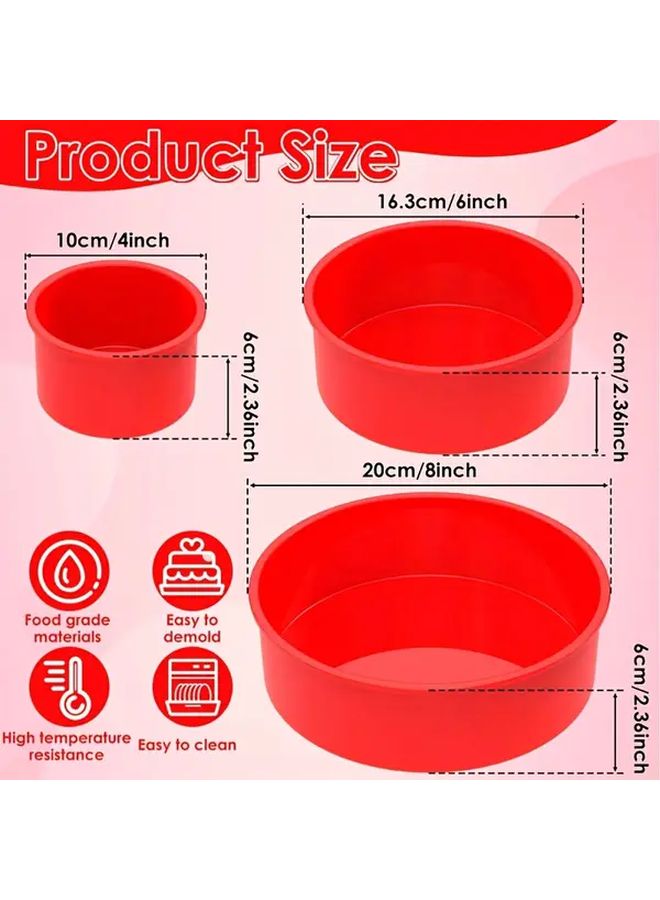 M Size Heat Resistant Silicone Cake Mold Foldable Nonstick Baking Oven Air Fryer Pan For Cake Shop Bakery Home Kitchen - Image 4