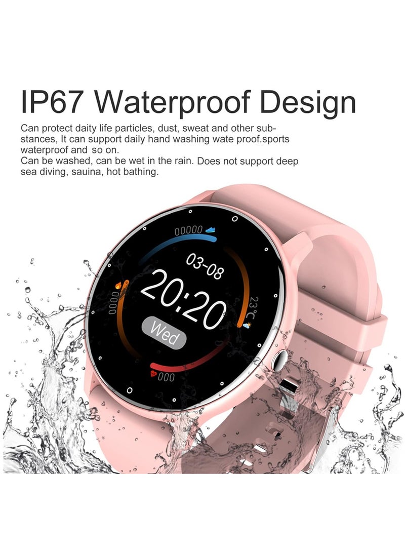 ZL02D Smart Watch, 1.28 Inch Touch Screen Fitness Tracker with Message Reminder, Blood Oxygen, Heart Rate Monitor, Sleep Analysis, Sports Modes for Android iOS