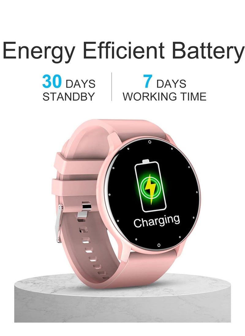 ZL02D Smart Watch, 1.28 Inch Touch Screen Fitness Tracker with Message Reminder, Blood Oxygen, Heart Rate Monitor, Sleep Analysis, Sports Modes for Android iOS