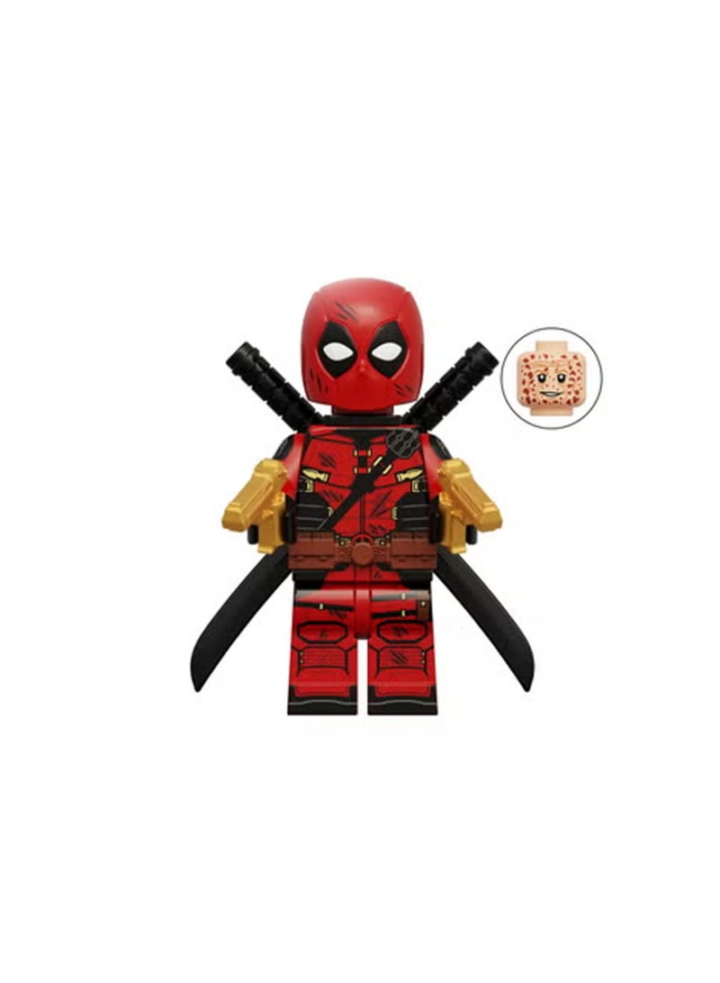 سكمي مجموعة من 4 قطع من مكعبات البناء التعليمية للأطفال من سلسلة الأبطال الخارقين، مناسبة للأولاد، حقيبة هدايا - Image 4