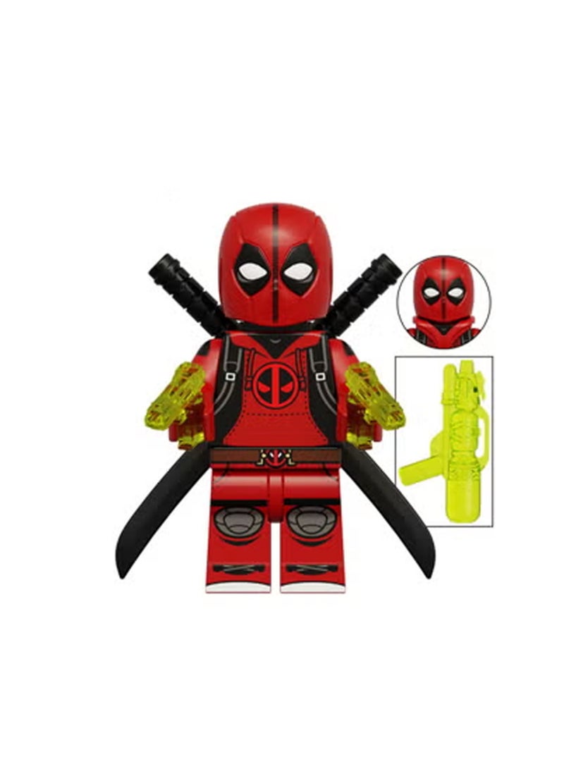 سكمي مجموعة من 4 قطع من مكعبات البناء التعليمية للأطفال من سلسلة الأبطال الخارقين، مناسبة للأولاد، حقيبة هدايا - Image 3