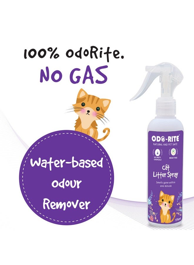 odo-rite ODO-RITE Cat Litter Spray, Odour Eliminator (175 ml) Removes Smell from Litter Box,Silky Fresh  - Image 2