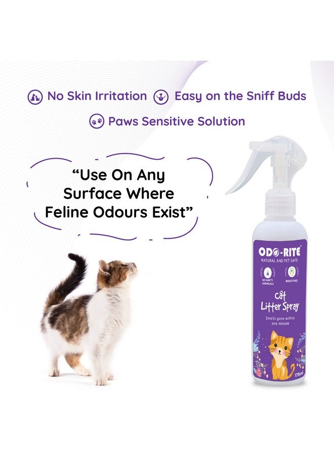 odo-rite ODO-RITE Cat Litter Spray, Odour Eliminator (175 ml) Removes Smell from Litter Box,Silky Fresh  - Image 5