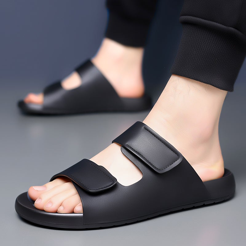 Slippers Men'S Summer Outfit Casual Boys High-End Soft-Soled Men'S Vietnamese Beach Leather Sandals - Image 3