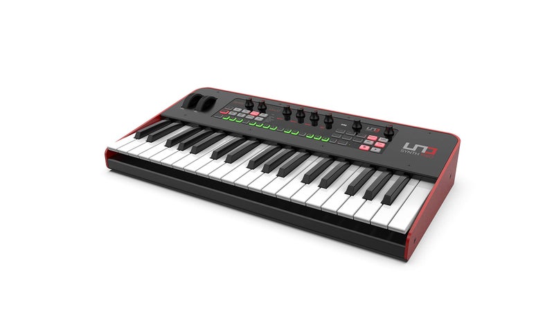 IK Multimedia UNO Synth Pro 3 oscillator monophonic analog synthesizer 37-key synth weighted FATAR keybed, multi-mode filter, arpeggiator, 64-step sequencer, audio input, full USB, MIDI, CV controls - Image 2