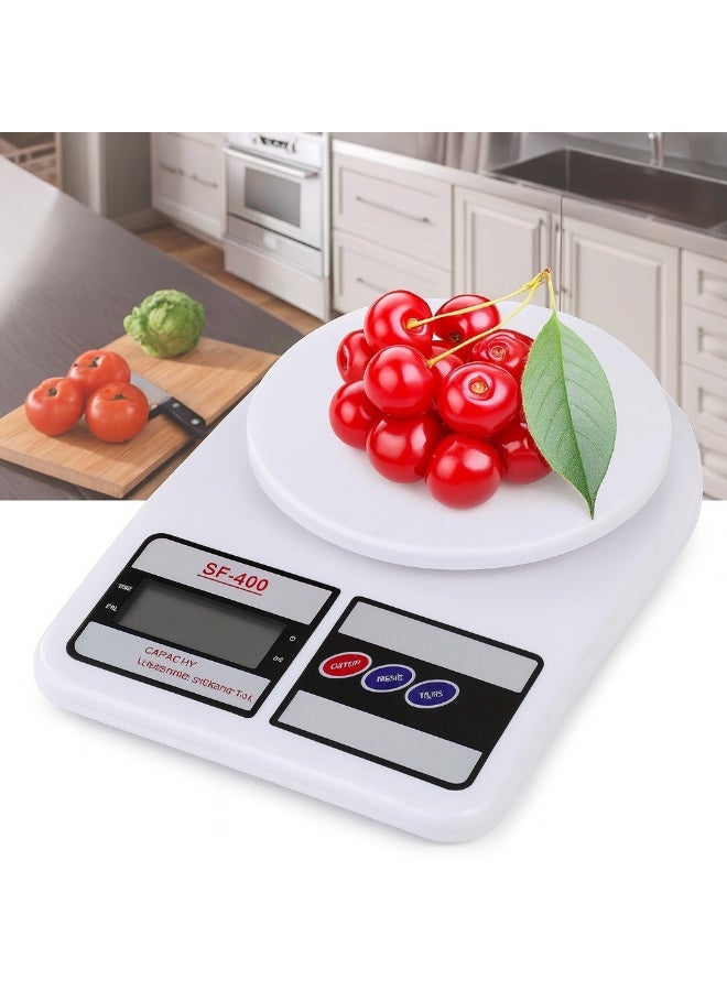 SCALE Digital Kitchen Scale SF-400 – 10kg Capacity | LCD Display | Tare & Unit Conversion | Food & Baking Scale - Image 5