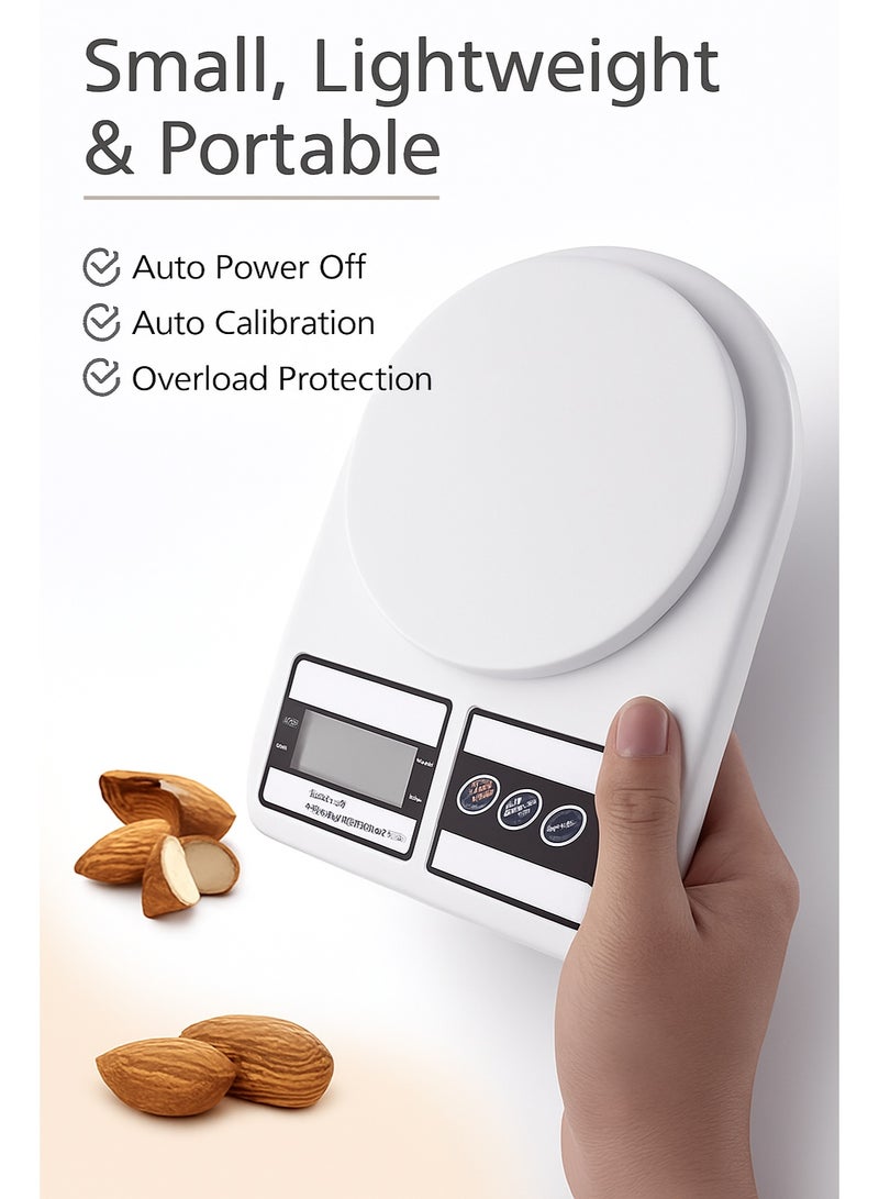 SCALE Digital Kitchen Scale SF-400 – 10kg Capacity | LCD Display | Tare & Unit Conversion | Food & Baking Scale - Image 3
