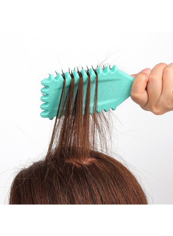 فرشاة تجعيد جديدة بالكامل، فرشاة تحديد تجعيد من درجة صالون، فرشاة تجعيد مضادة للتقصف، مصممة للشعر المجعد والكثيف، تشكل وتحدد التجعيدات، تقلل من الشد والتكسير، تقنية بدون أضرار، مناسبة للرجال والنساء، للاستخدام المنزلي والصالون. - Image 4