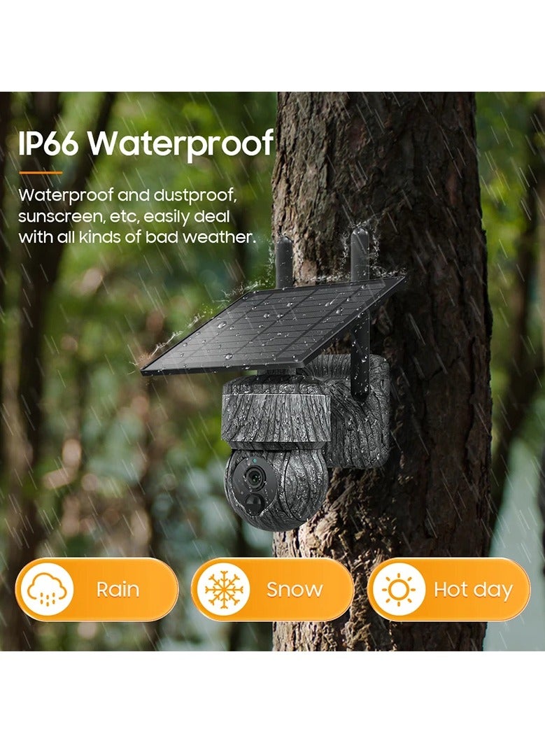 AROAQ Camouflage Solar Camera Night Vision HD Low Power Outdoor Waterproof 4G Surveillance Camera Wholesale - Image 3