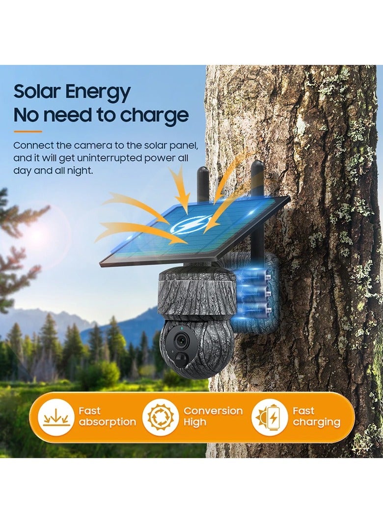 AROAQ Camouflage Solar Camera Night Vision HD Low Power Outdoor Waterproof 4G Surveillance Camera Wholesale - Image 5