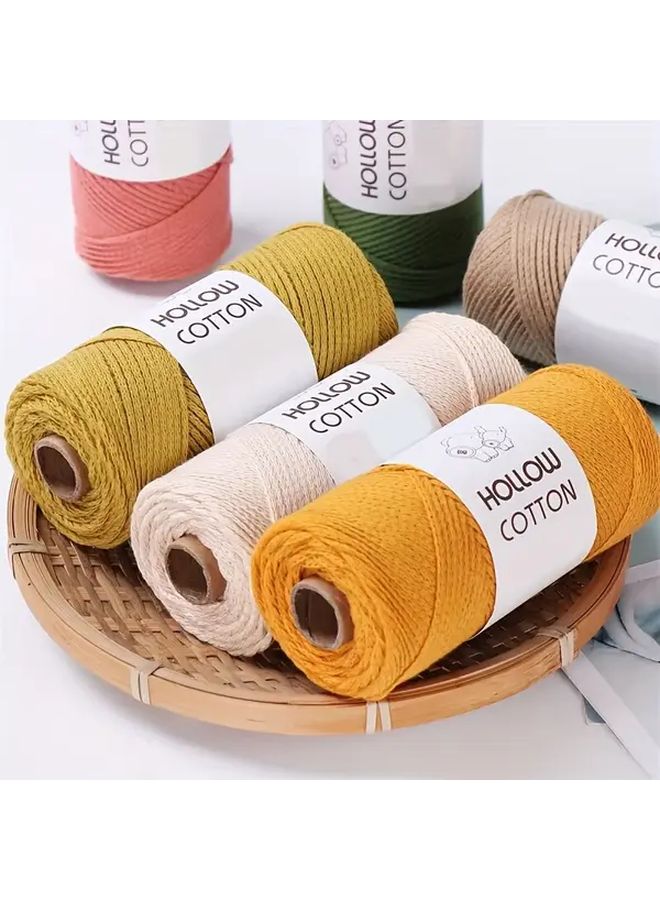 450g Light Pink Green Gradient Yarn For Knitting Crochet Sweaters Scarves Hats - Image 1