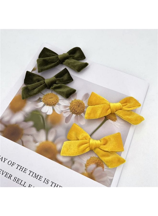 24 قطعة من مشابك الشعر المخملية لربطات شعر الفتيات الصغيرات ومشابك التمساح إكسسوارات للفتيات الصغيرات والأطفال الصغار والمراهقين - Image 5