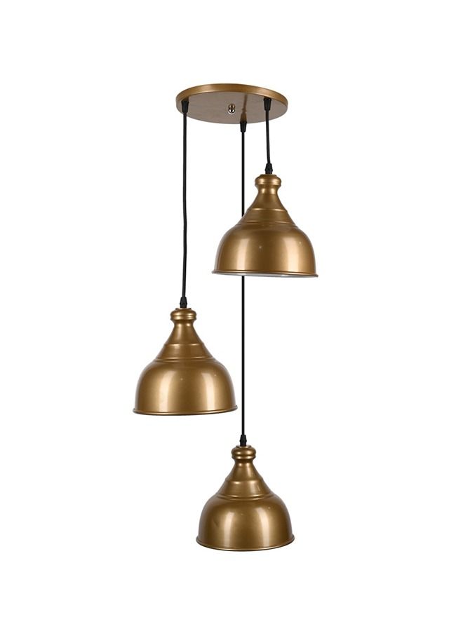 El Rawda Lighting Salina Ceiling Lamp | modern decorative LED E27 pendant light ceiling lamp hanging | suitable for any room | Color: Gold | Size: 70x44 cm - Image 1