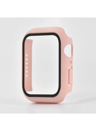 Suitable For 2022 Apple Watch Case 8 Generation Protective Case PC + Tempered Film Case Film Integrated IWatch7 Case-Color:Silty Sand-Exterior Dimension:44mm Without Packaging - pzsku/Z0053F3187359F023842EZ/45/1746186466/523b156d-2a44-40fb-8331-801fb0bfc57b