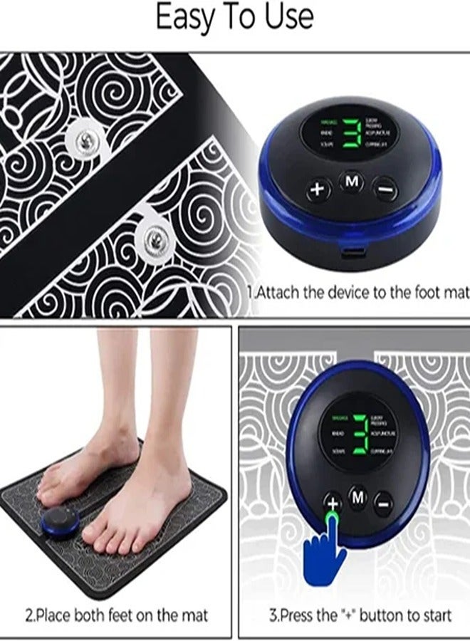 Generic EMS Foldable Electric Foot Massager  Black  - Image 1