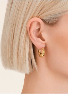 RoseField Rosefield Twisted Hoops - JETHG-J972  - Image 3