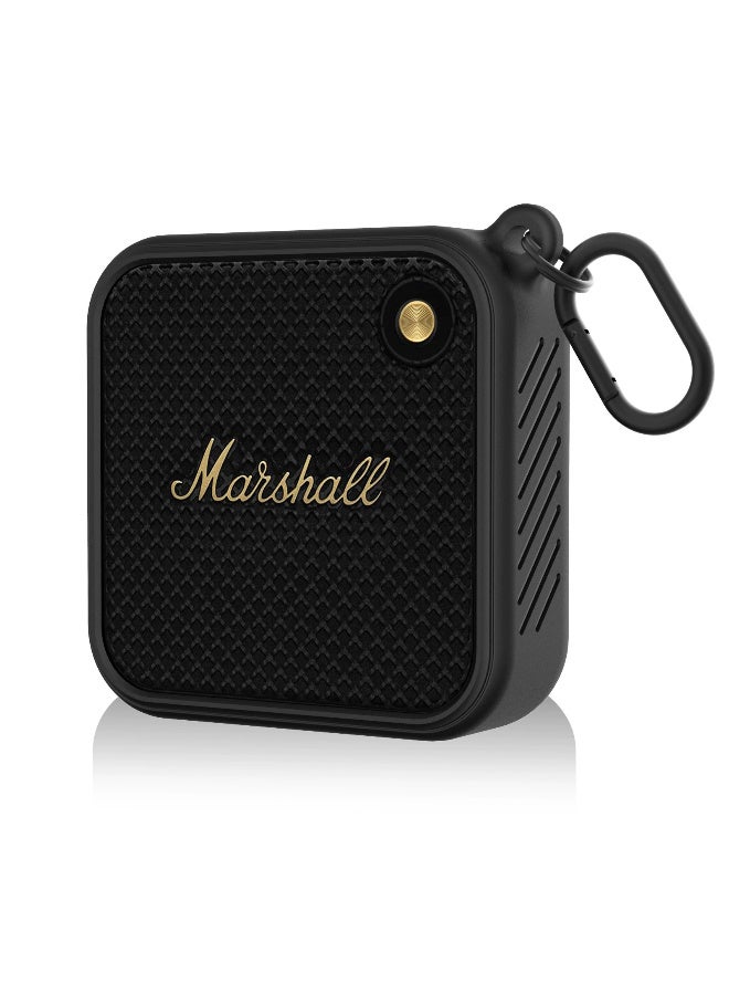 مارشال مناسبة لشركة مارشال بلوتوث مكبر الصوت حالة حماية السيليكون ، ومكافحة انقطاع مارشال ويلين حالة السيليكون الأسود - Image 1