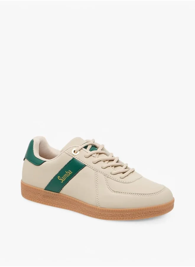 سامبا Womens' Panelled Lace-Up Sneakers