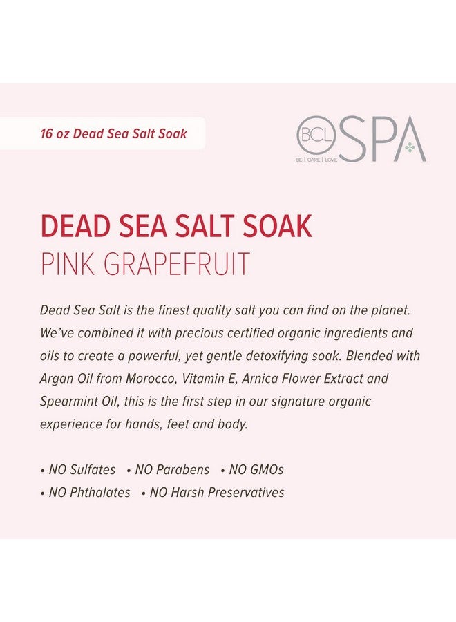 BCL SPA Dead Sea Salt Soak Pink Grapefruit, 16 oz - Image 2