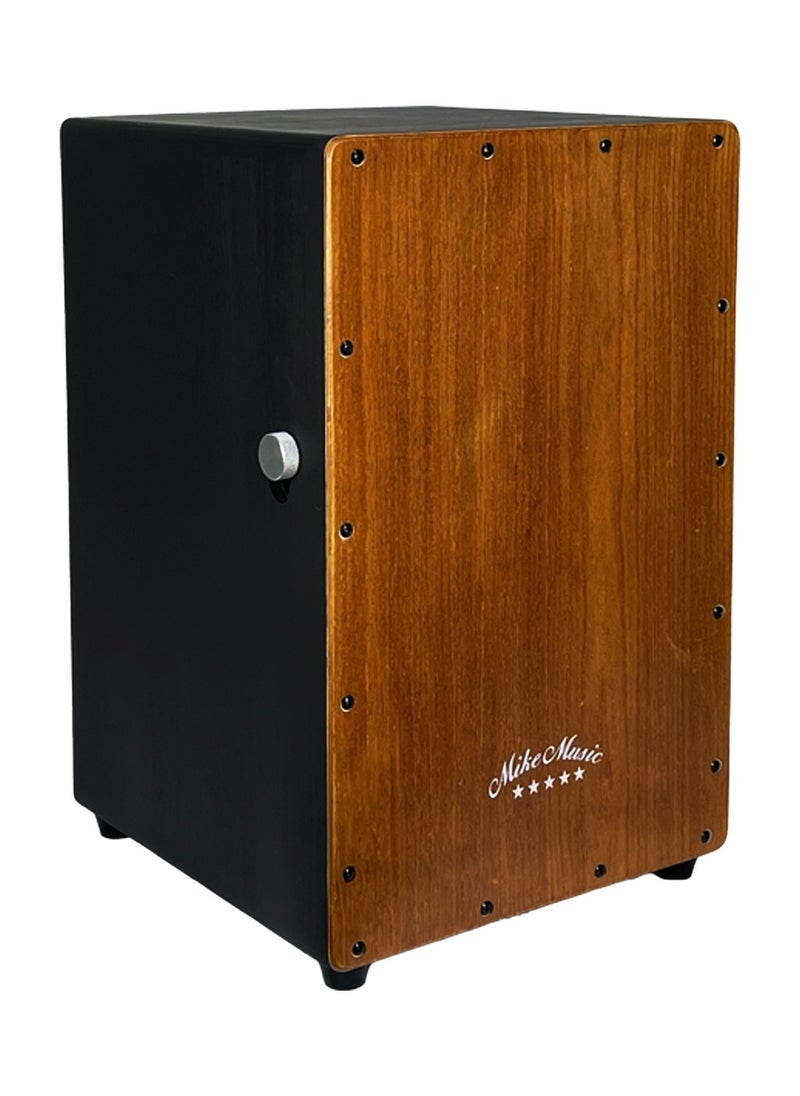 Mike Music - Cajon Drum, Wooden Percussion Cajon Box Drum Instrument with Internal Snare Strings, Upgrade Adjustable Cajons Hand Drums with Dedicated Backpack Cajon Bag, Hand Percussion Instruments Beat Box-Brown - Image 1