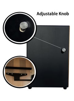 Mike Music Cajon Drum, Wooden Percussion Cajon Box Drum Instrument with Internal Snare Strings, Upgrade Adjustable Cajons Hand Drums with Dedicated Backpack Cajon Bag, Hand Percussion Instruments Beat Box-Brown  - Image 3