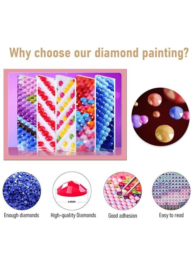 RANUR 5D Mushroom Diamond Painting Kit, Home Wall Decor, Diamond Painting Kits for Kids and Adults, Stunning DIY Decor with Rhinestone, Artistic Masterpieces - Image 5