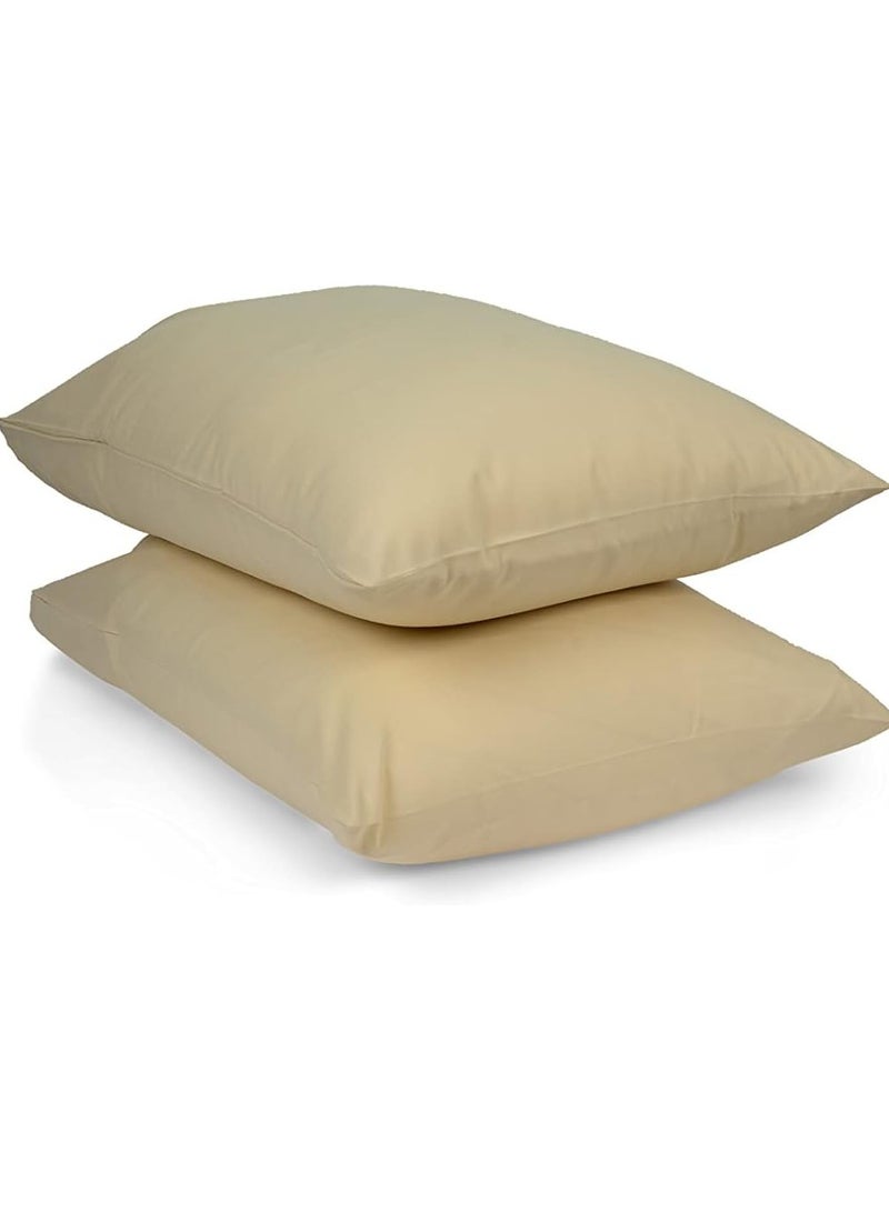 Portal 2 Piece Linen Pillow Cover Set 50*70cm (Cream) - Image 1