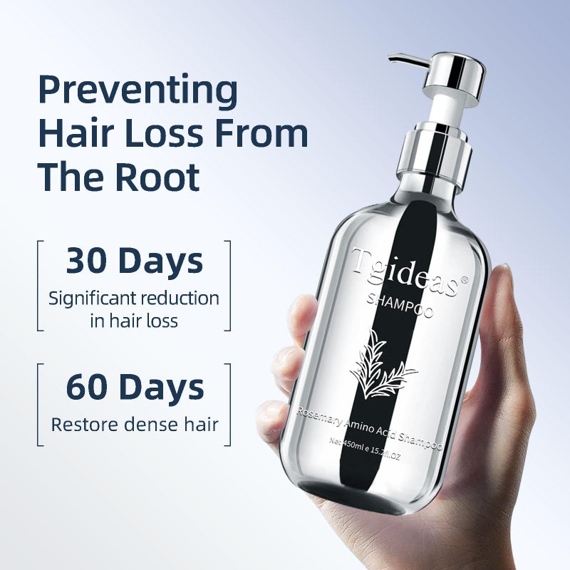 Tgideas Organic Biotin & Rosemary Hair Growth Shampoo â€“ Thickening Shampoo with Amino Acids for Hair Loss, Dandruff Control & Oily Scalp - for Women & Men - Image 2
