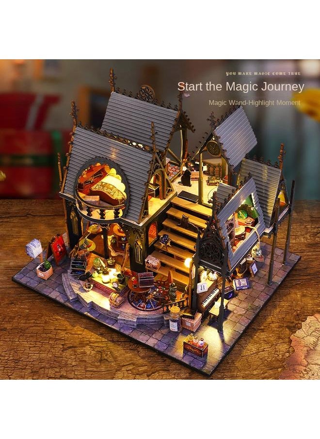 Bluejw - DIY Cabin Luna Magic House Handmade Assembled Model Villa Decoration Exquisite Decompression Gift For Men And Women - Image 1