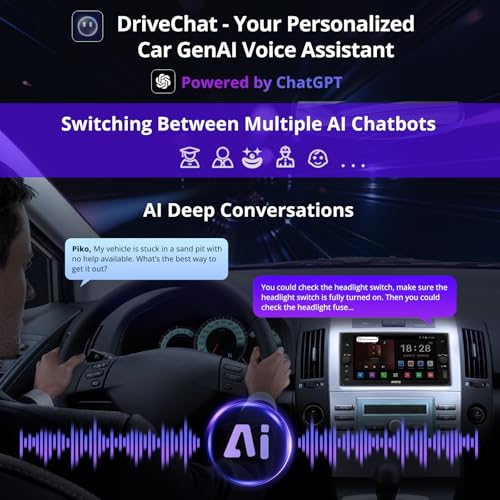 ATOTOZONE A5L 7" AI Double Din Car Stereo Compatible with Selected Subaru, Scion, Toyota Camry RAV4 Highlander, Wireless CarPlay & Android Auto Car Radio, Mirror Link, Wi-Fi/BT Tethering, DSP,2G+32G - Image 2