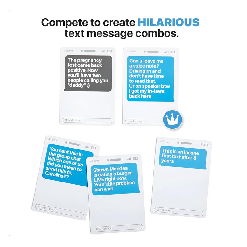 Tickles New Phone, Who Dis? – Hilarious Offline Text Messaging Party Game Perfect for Game Nights & Group Fun Adults & Teens (Ages: 17+ Years, Players: 3-20+) - Image 3